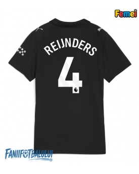 Manchester City Tijjani Reijnders #4 Tricou Fotbal Replică 2025-26 Femei Deplasare